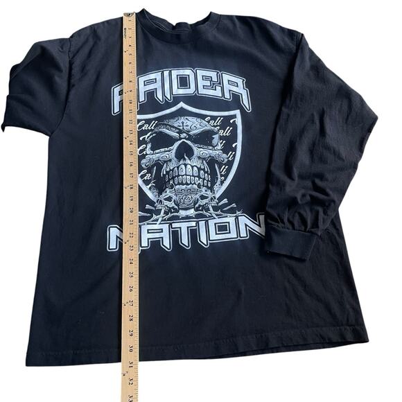 Raider Nation Mens Shirt Extra Large XL Long Sleeve NFL Football Carr Cooper - Picture 7 of 8